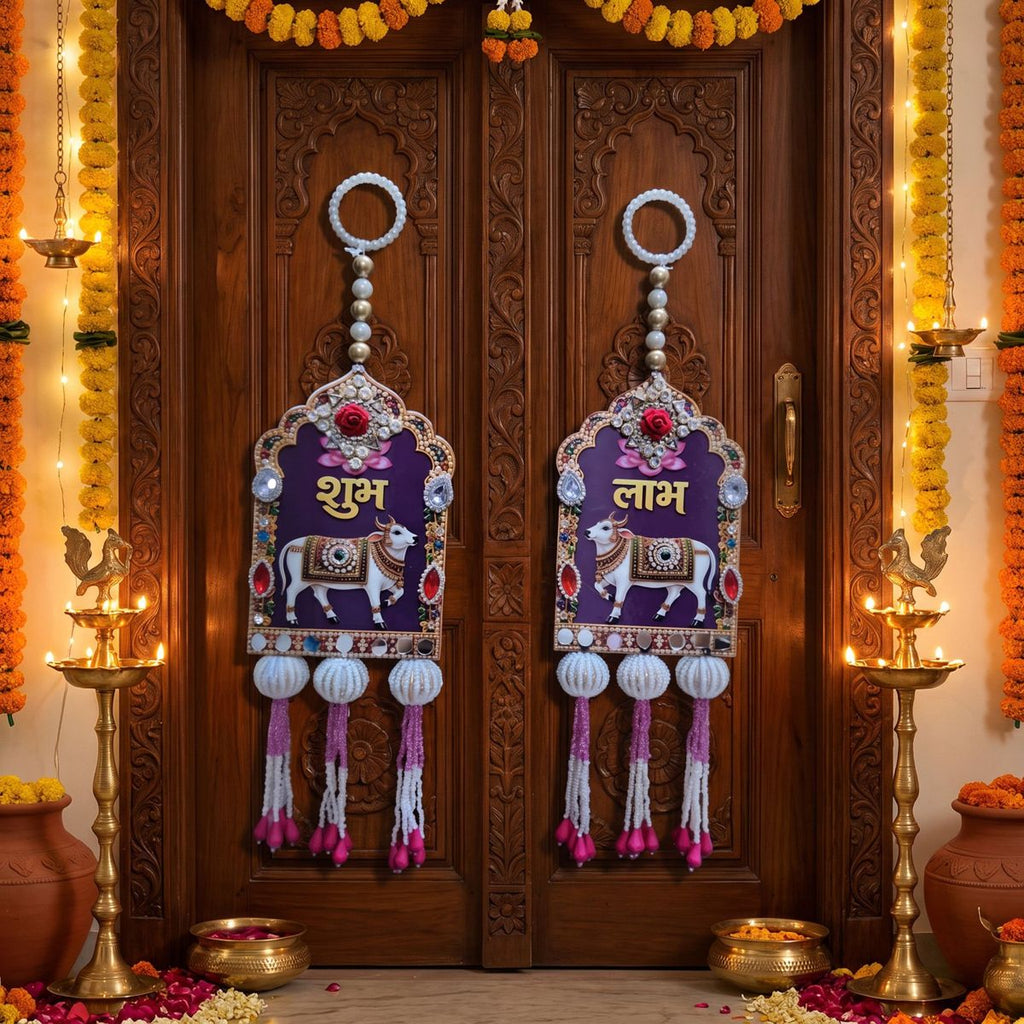 Shubh Labh Door Hanging Set — I