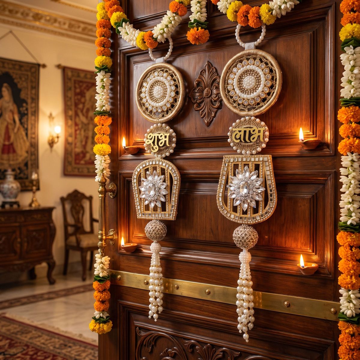 Shubh Labh Door Hanging Set — III