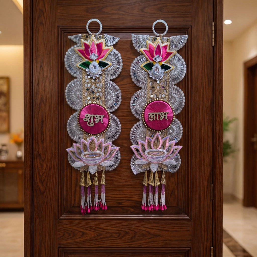 Lotus Shubh Labh Door Hanging Set