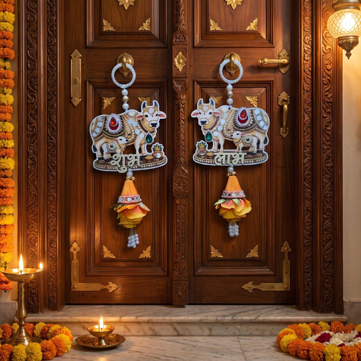 Kamdhenu Shubh Labh Door Hanging Set