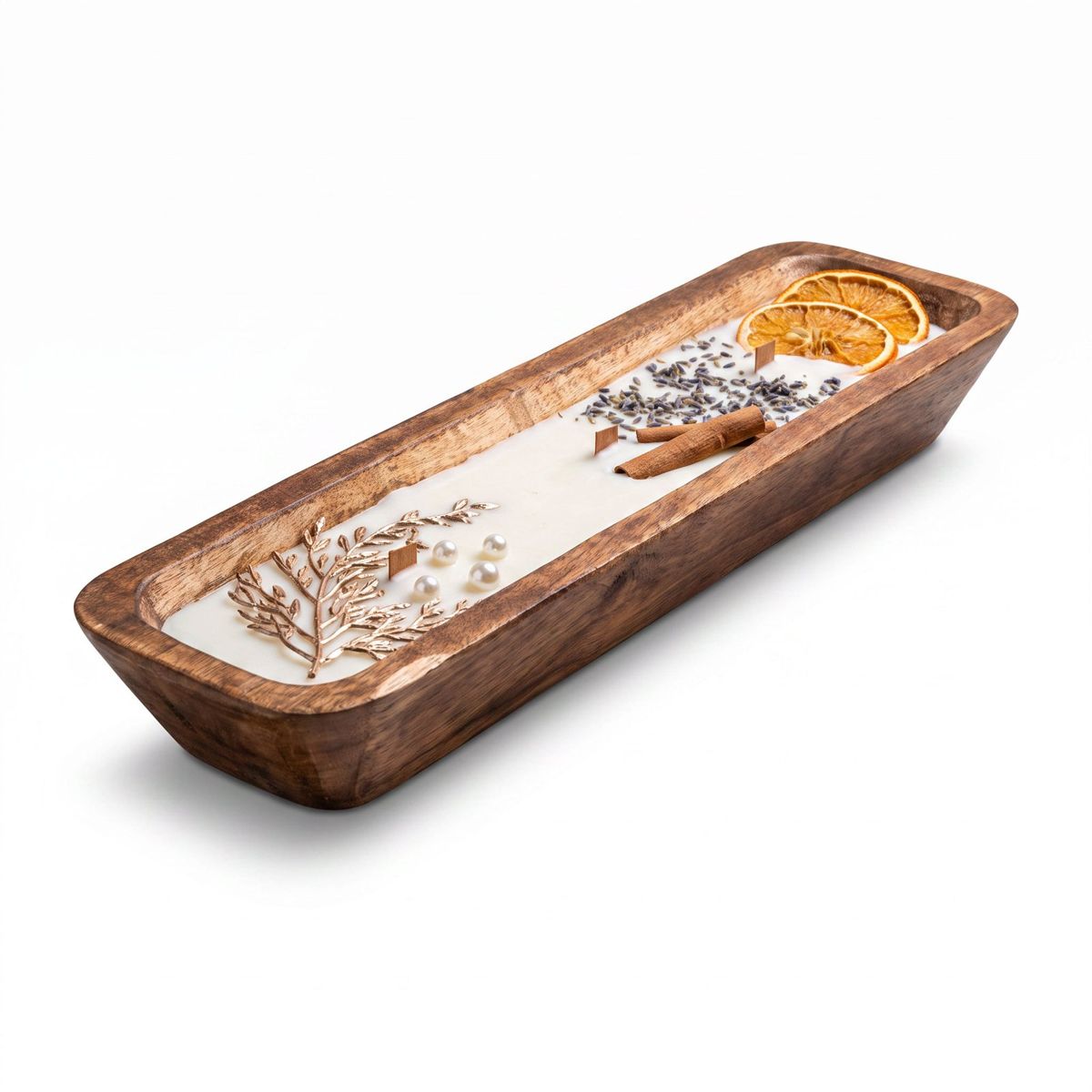 Wooden Bowl Candle — 515 ml