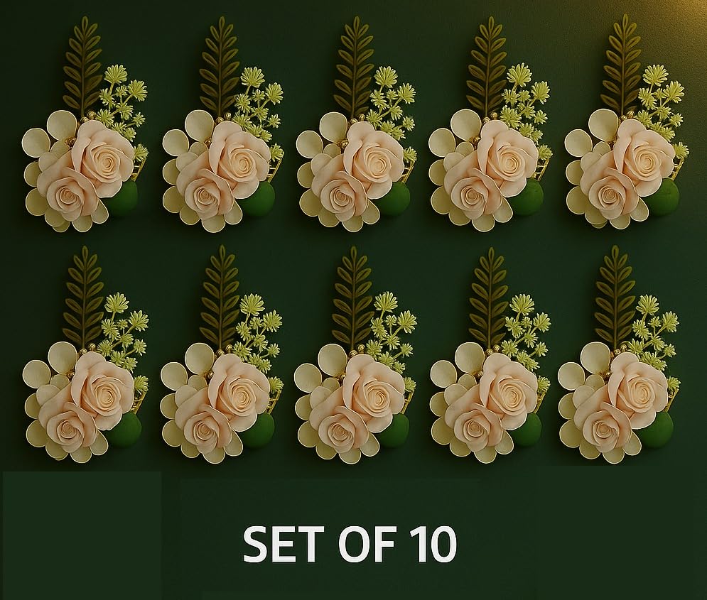 Rose Floral Wall Décor — Blush & White, Edition 10