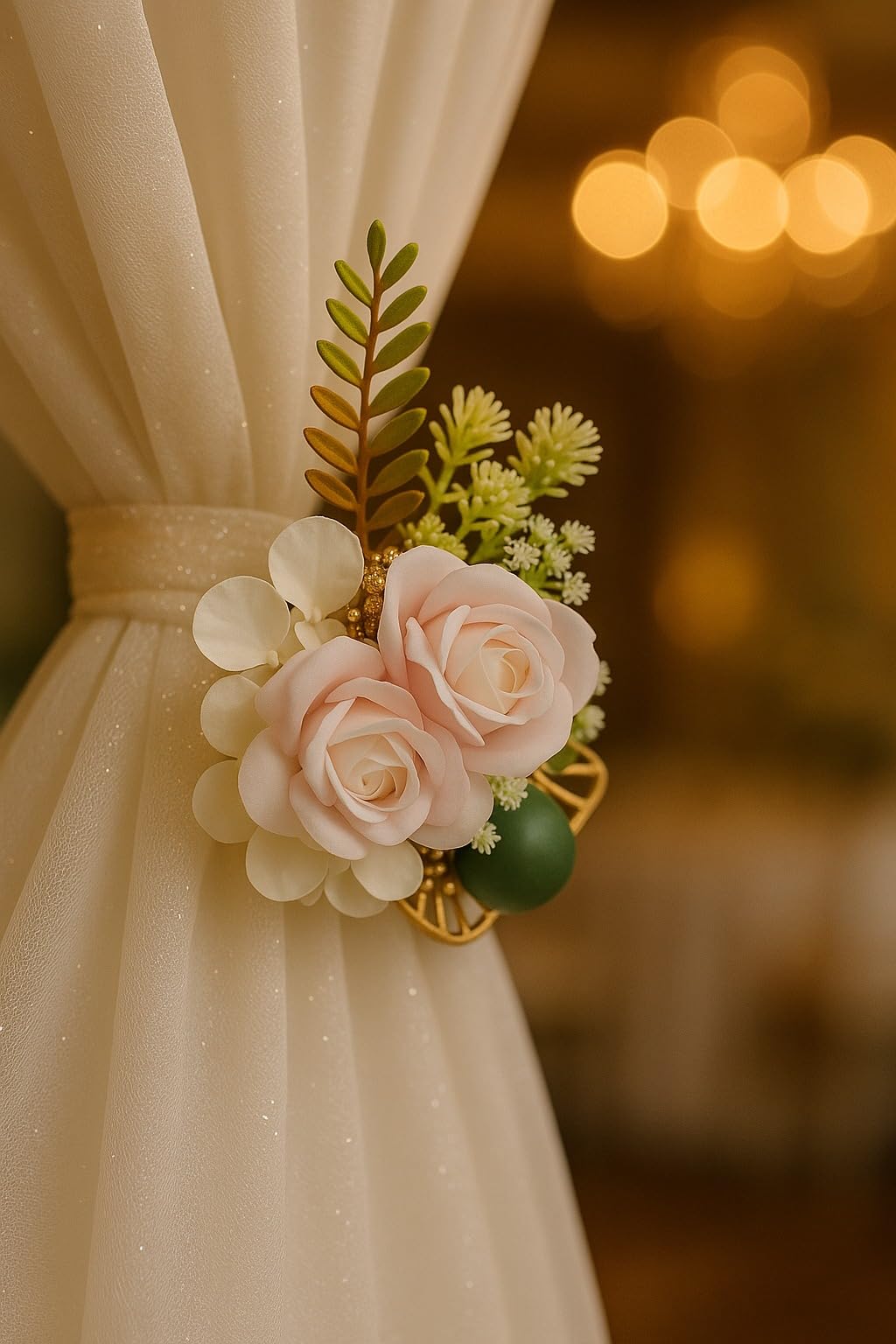 Rose Floral Wall Décor — Blush & White, Edition 10